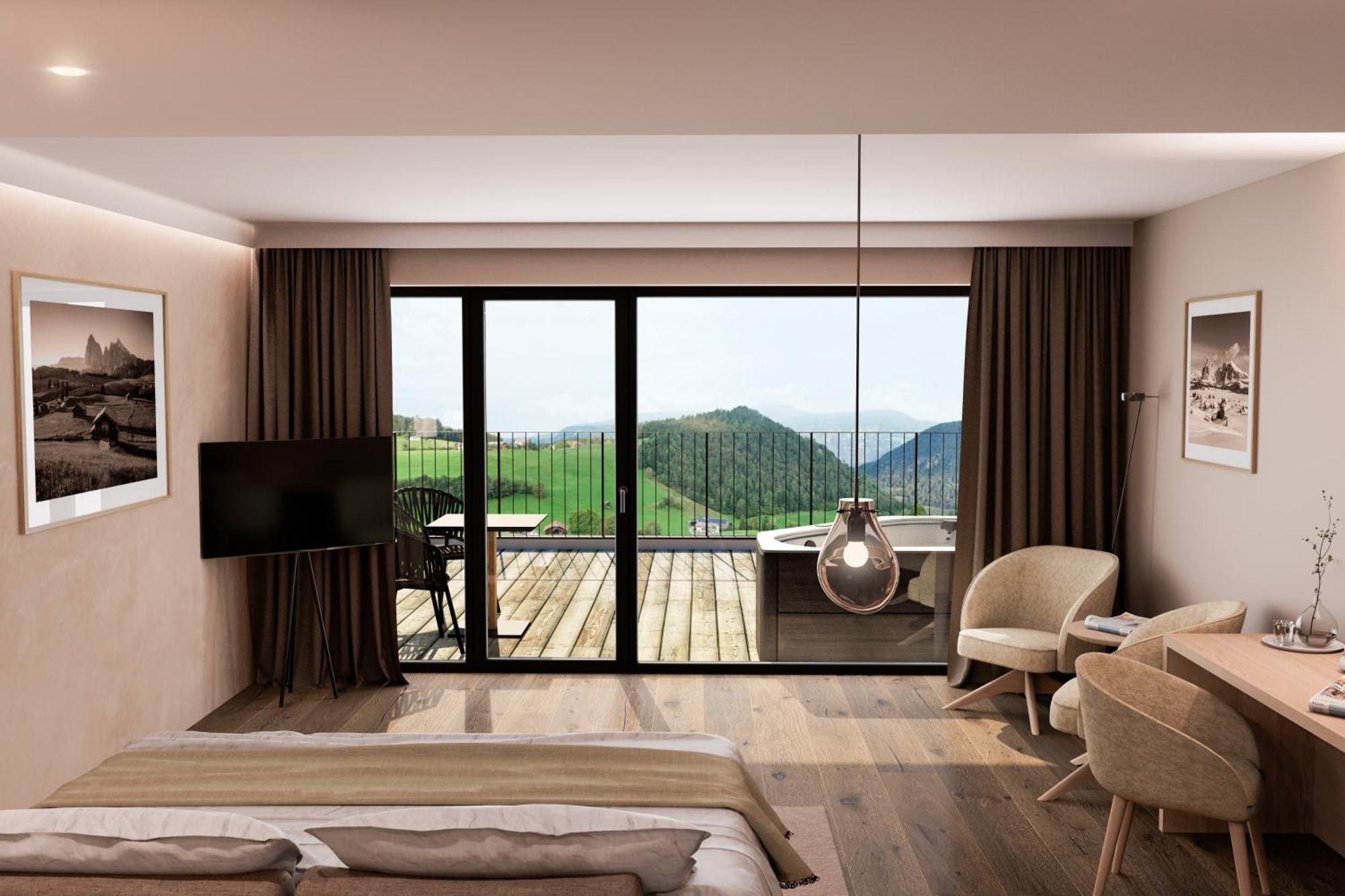 Hotel Alpenflora Castelrotto Oda fotoğraf